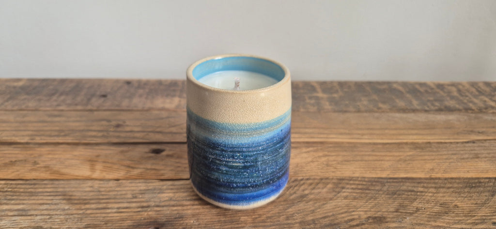 Bleu de Mer - Collection Les Maritimes (céramique artisanale & cire végétale)