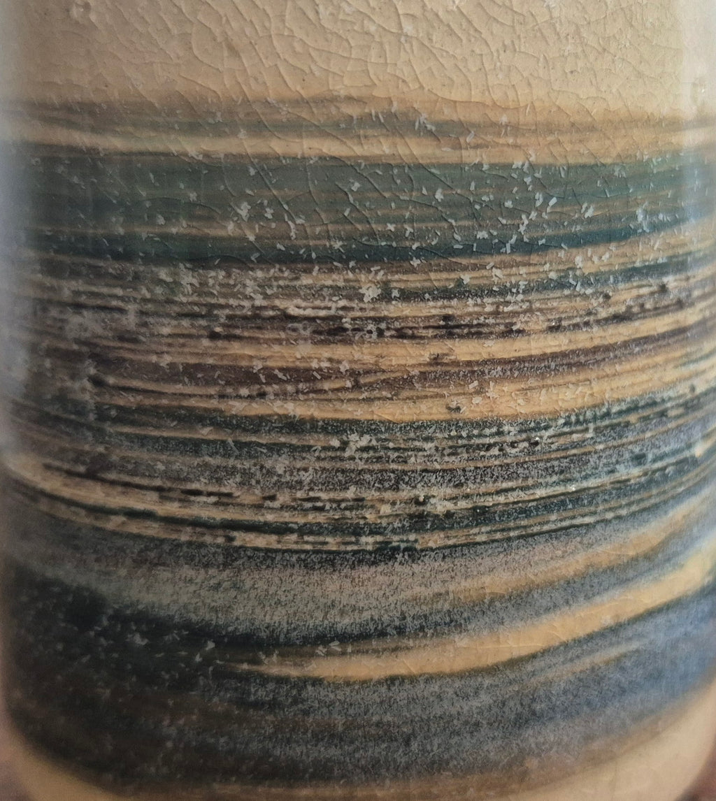 Bougie Sillon d'écume - Collection Les Maritimes (Céramique artisanale & cire végétale)