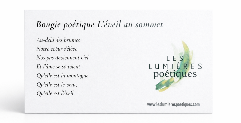 Bougie artisanale L’Éveil au sommet – Céramique & cire végétale