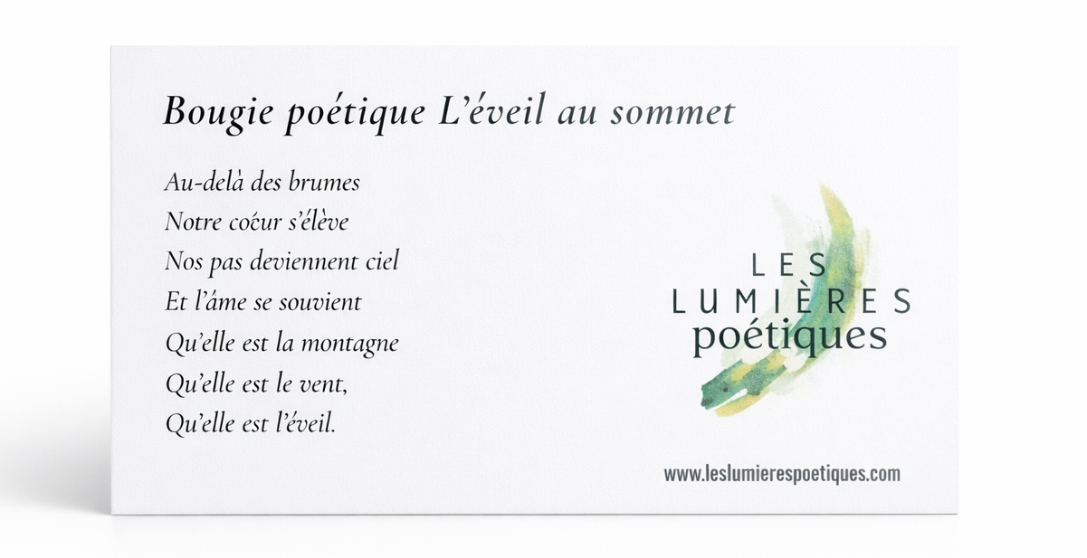 Bougie artisanale L’Éveil au sommet – Céramique & cire végétale